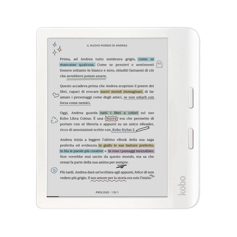 Kobo Libra Colour 32 GB Wifi Blanco - Lector de libros electrónicos