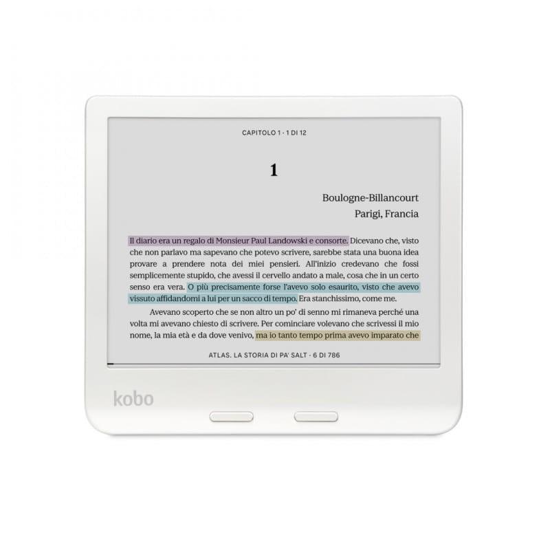  Kobo Libra Colour 32 GB Wifi Blanco - Lector de libros electrónicos imagen en horizontal