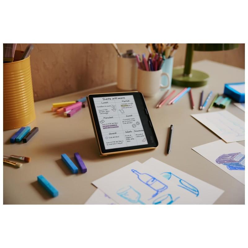  Kobo Libra Colour 32 GB Wifi Preto - Leitor de livros electrónicos realista com caixa amarela