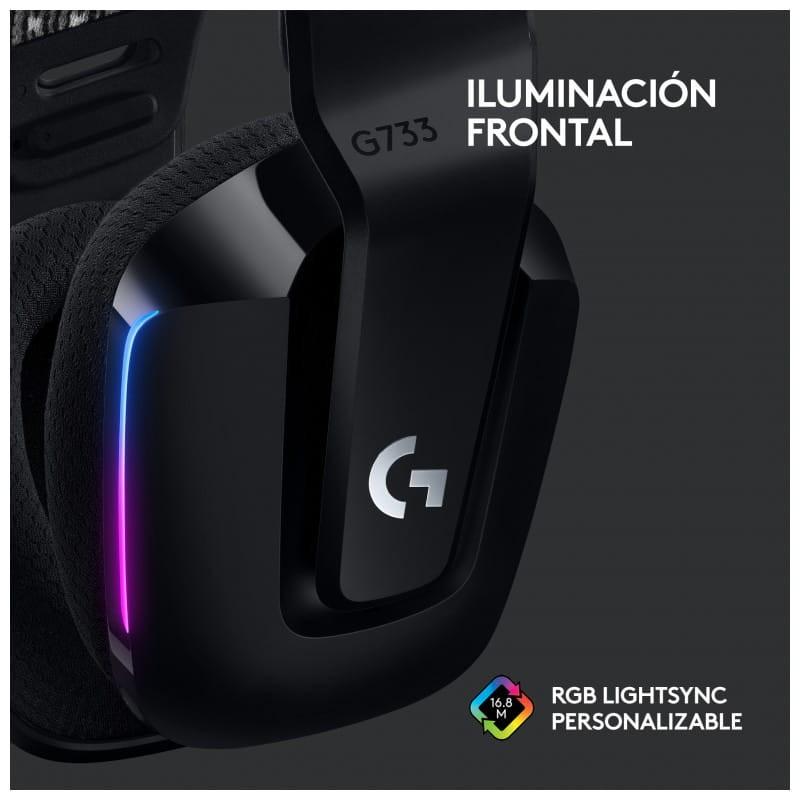 Logitech G G733 Black - Casque sans fil Bandeau Éclairage frontal