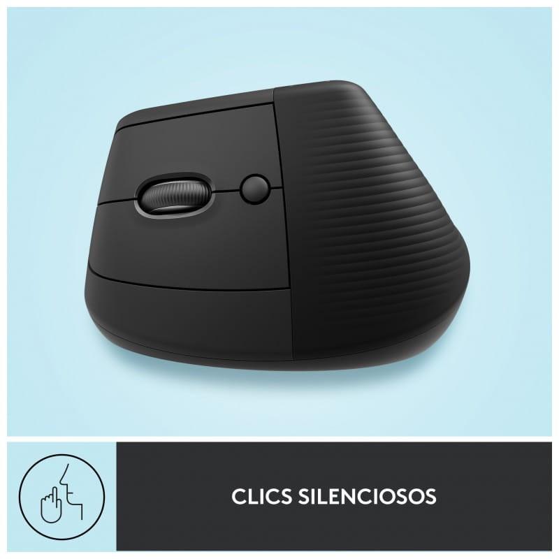 Logitech Lif RF Wireless + Bluetooth - Ratón inalámbrico clics silenciosos