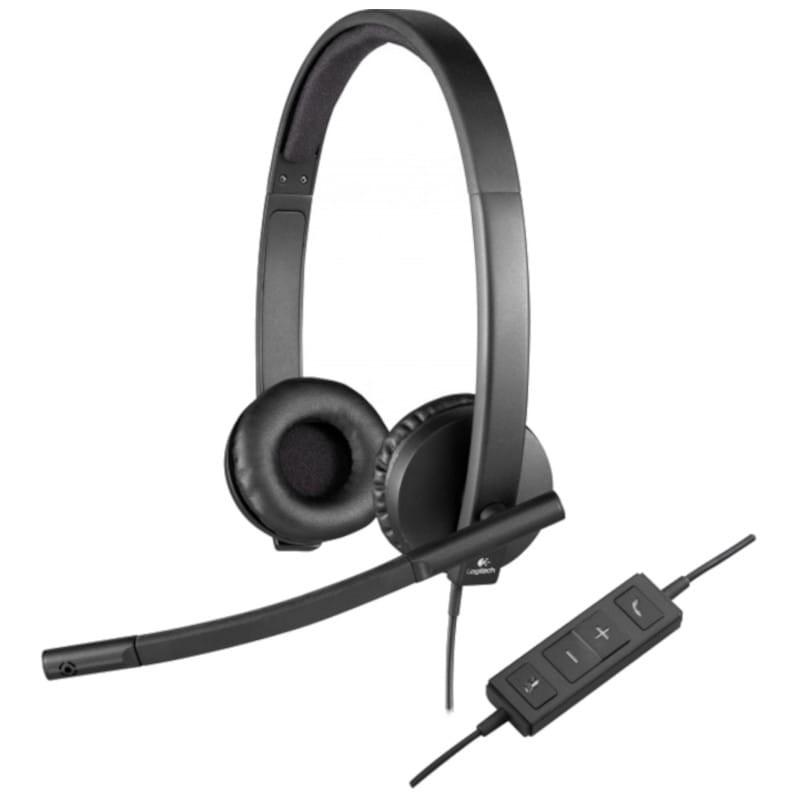 Logitech H570e - Casque avec microphone et régulateur de son