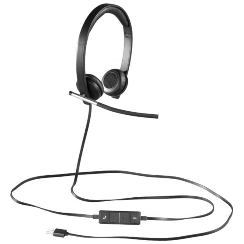 Logitech H650e - Casque avec Microphone Noir/Argent avec USB