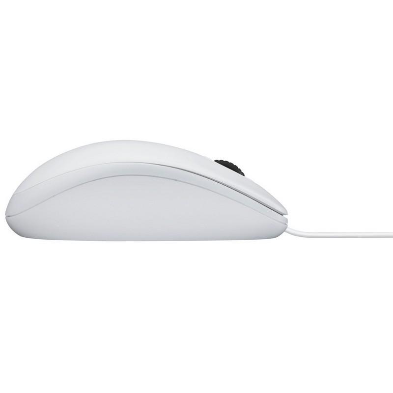 Ratón Logitech B100 Blanco - vista lateral