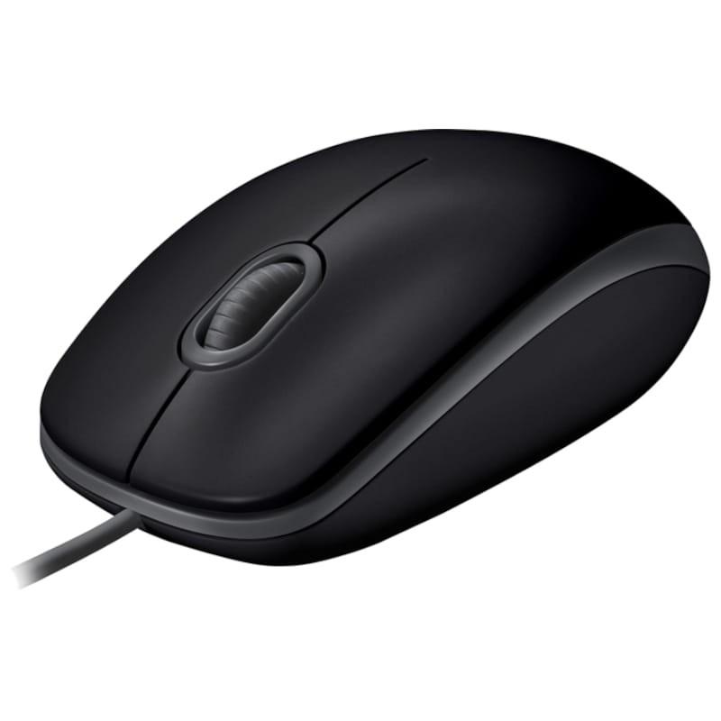 Logitech B110 Silent USB Preto - Mouse para PC - Vista frontal de 1000 DPI