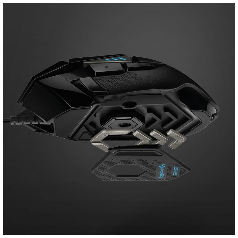 Logitech G G502 Hero USB Black - Rato para jogos imagem inferior dos pesos