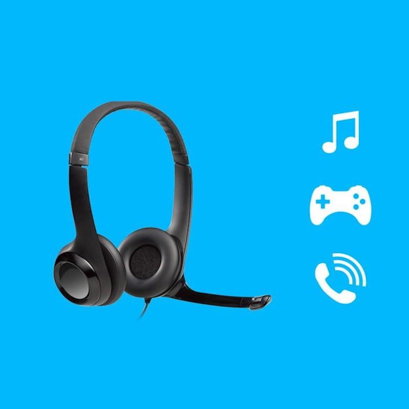 Logitech H390 USB Casque avec microphone - Pour tout