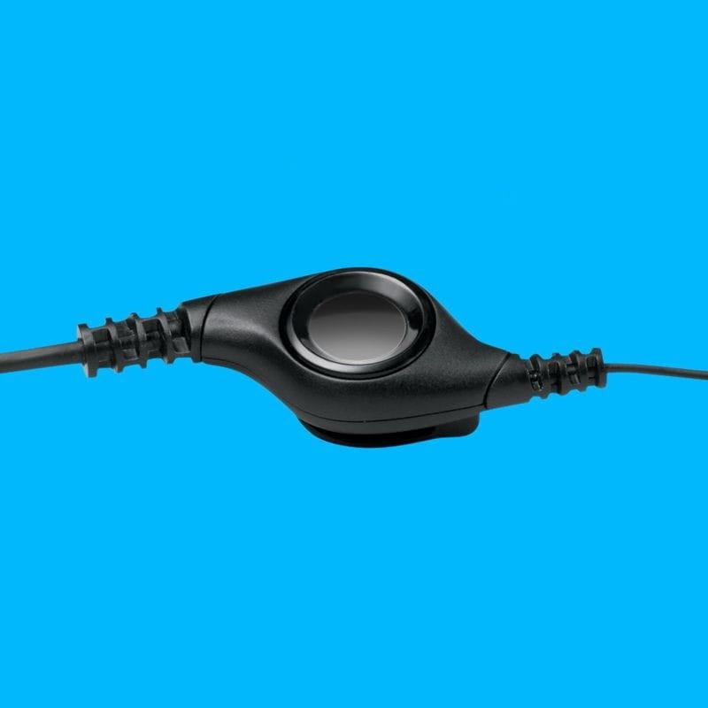 Logitech H390 USB Casque avec microphone -Contrôles