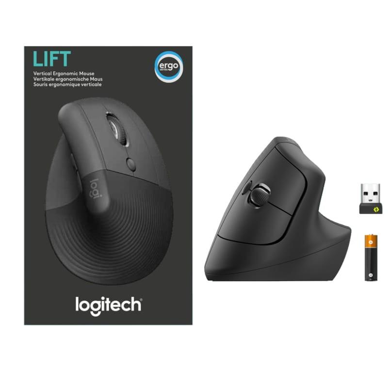 Logitech Lift Bluetooth Grafite - Mouse sem fio - Caixa de 4000 DPI