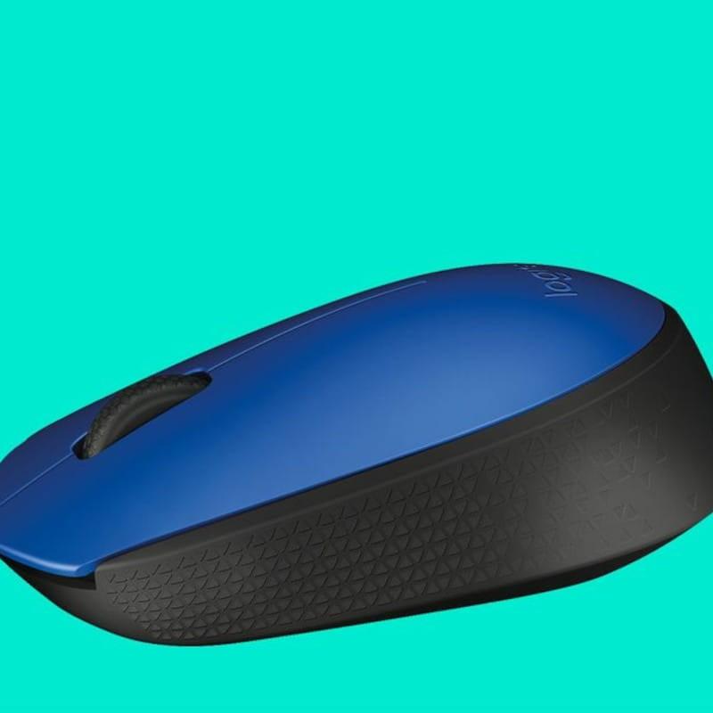 Lateral de Logitech M171 Azul - Ratón  inalámbrico - 1000 DPI
