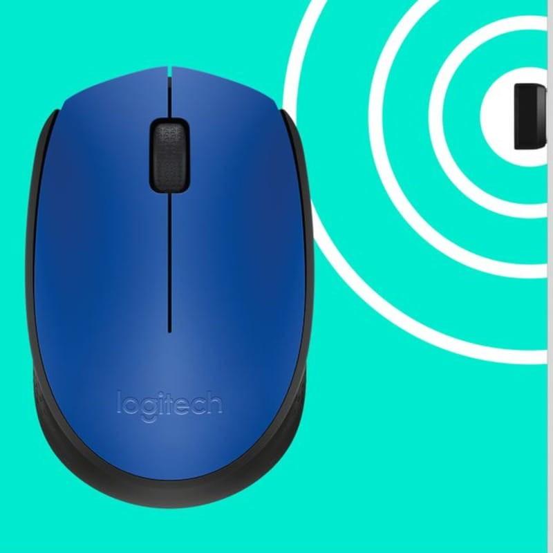 Conexión de Logitech M171 Azul - Ratón  inalámbrico - 1000 DPI