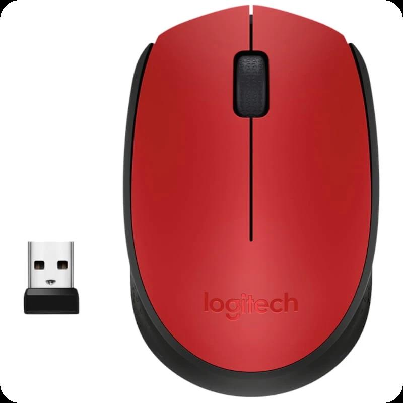 Logitech M171 Red-K USB Vermelho - Rato sem fios - 1000 DPI