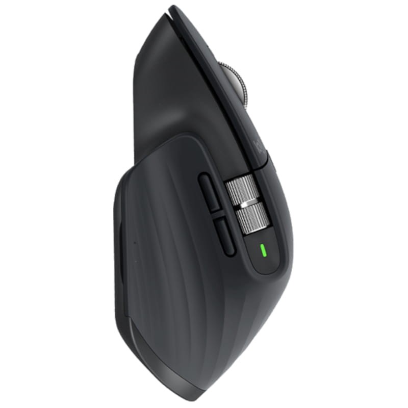 Logitech MX Master 3s for Business USB, Bluetooth Grafito - Ratón inalámbrico - 8000 DPI Lateral