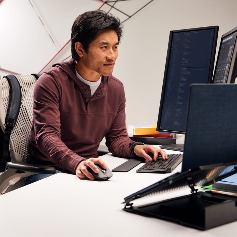 Logitech MX Master 3s for Business USB, Bluetooth Grafito - Ratón inalámbrico - 8000 DPI Foto real