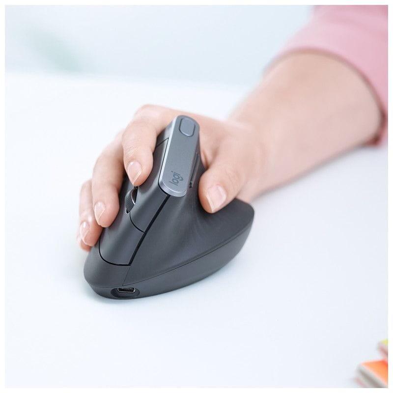Logitech MX Vertical Ratón inalámbrico 4000 DPI - Diestros Mano derecha frontal
