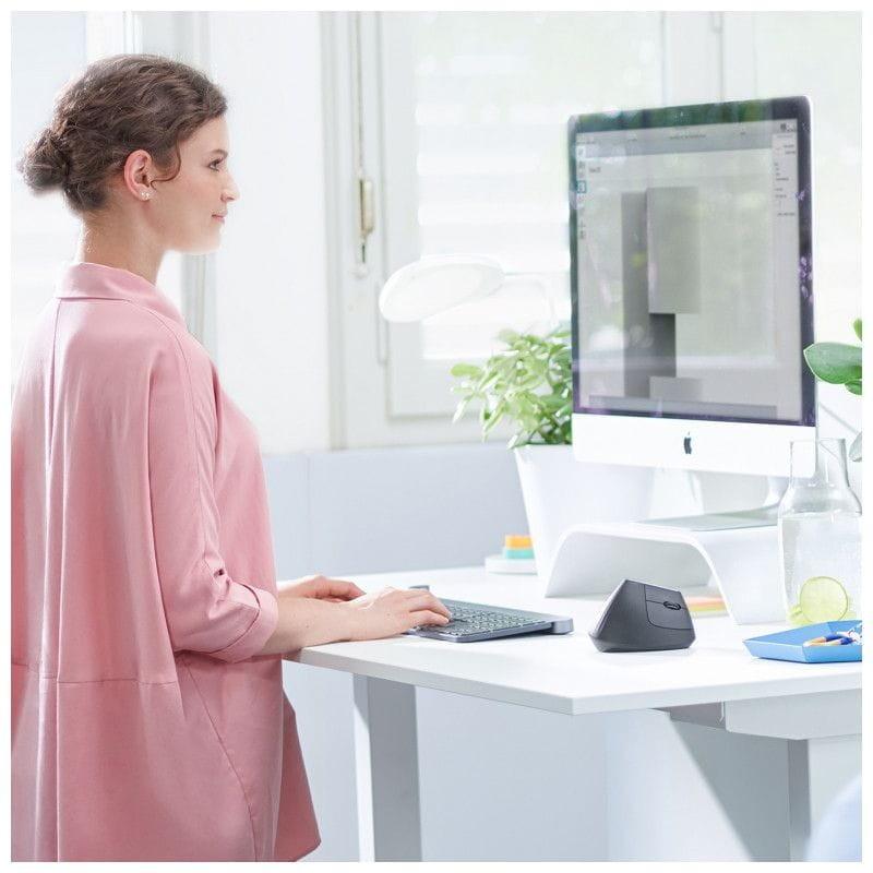 Logitech MX Vertical Ratón inalámbrico 4000 DPI - Diestros Chica