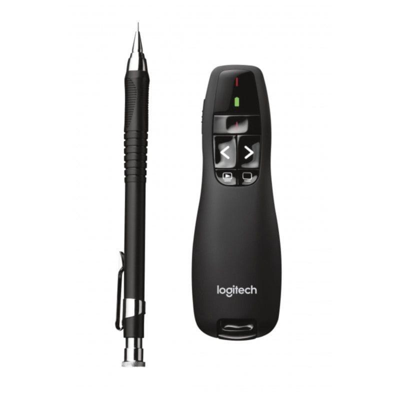 Dimensões reduzidas do Apresentador a Laser Sem Fio Logitech R400 Preto