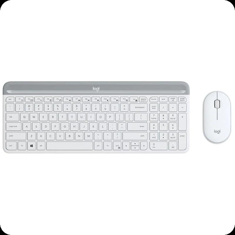 Logitech Slim Wireless Combo MK470 Teclado RF Inalámbrico Español Blanco