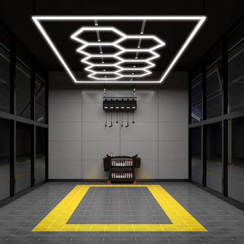 Lumières de Lumière hexagonale LED SS-HX-C202  Blanche - Plafonnier