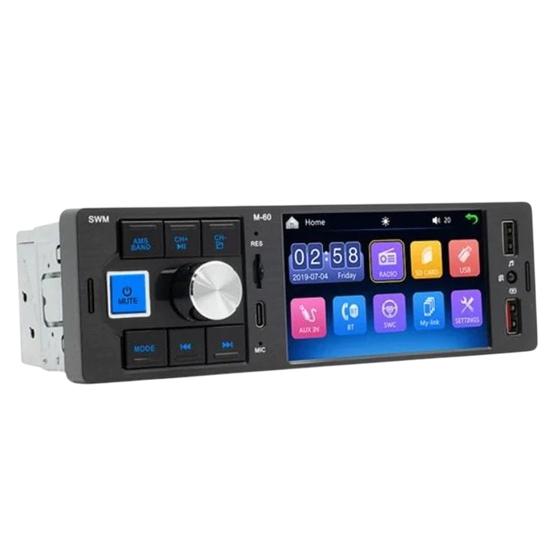 SWM M60 Negro - Autorradio 1 DIN