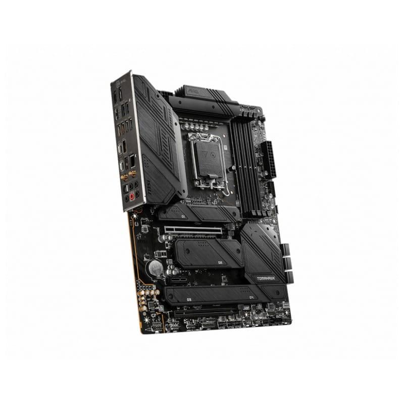 MSI MAG Z790 TOMAHAWK WIFI Intel LGA 1700 192GB ATX Negro - Placa base imagen lateral con vista de los conectores