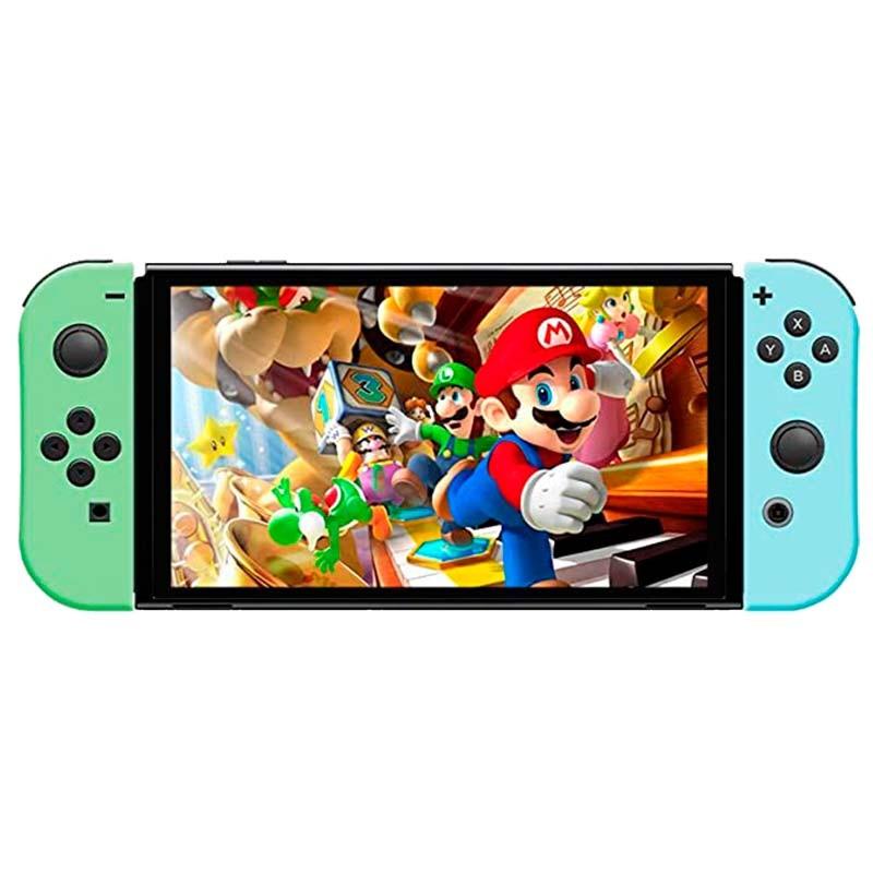 Vista frontal do Conjunto de comandos Joy-Con I+D Design animal compatível com Nintendo Switch