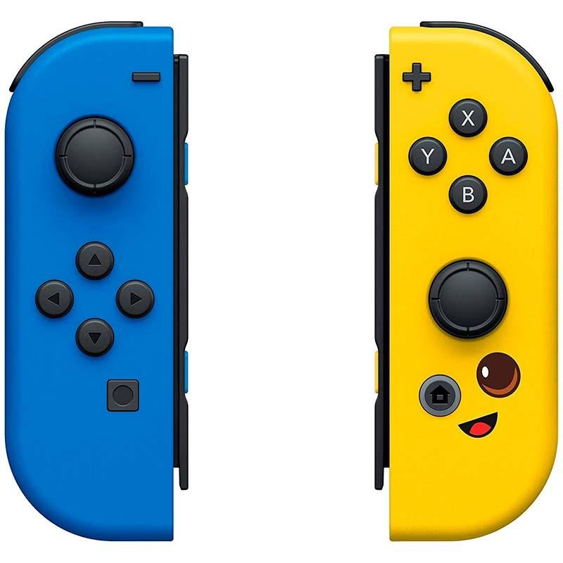 Vue de face de l'ensemble de contrôleurs Joy-Con Design banane R&D compatible avec Nintendo Switch