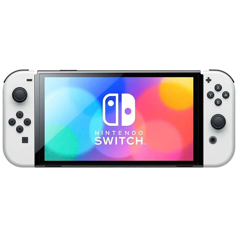 Vue de face du Set de commandes Joy-Con I+D White compatible avec Nintendo Switch