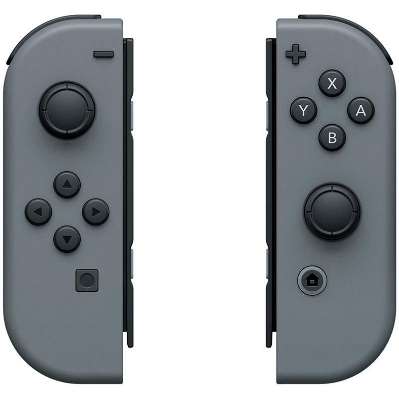 Vue de face du Set de manettes Joy-Con I+D Gris compatible avec Nintendo Switch