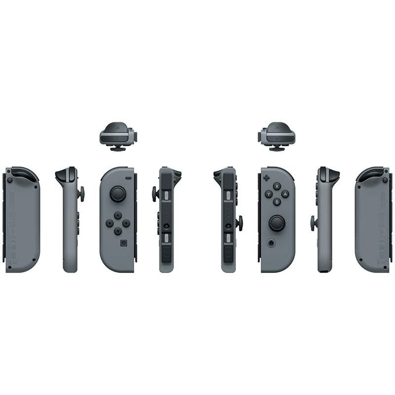 vue détaillée du Set de manettes Joy-Con I+D Gris compatible avec Nintendo Switch