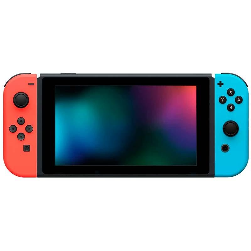 modo  portátil dos comandos Joy-Con vermelho (I) e azul (R) compatível com o Nintendo Switch