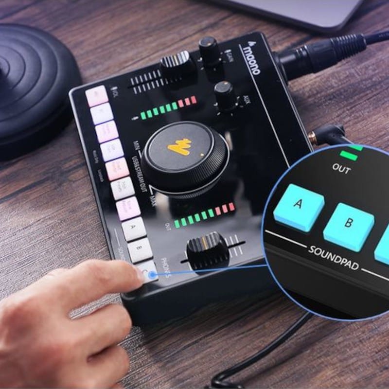 Sonido de Maono AMC2 Neo Negro - Mezclador de sonido