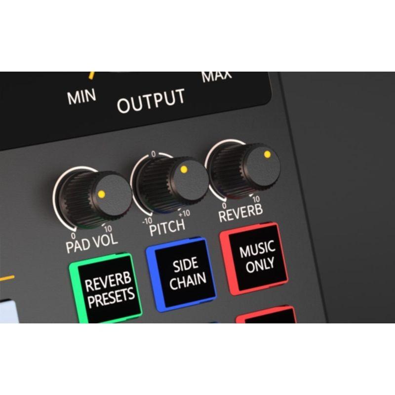 Tarjeta de sonido Maono AME2 Negro con funciones Sidechain, Modo "Solo música" y Loopback