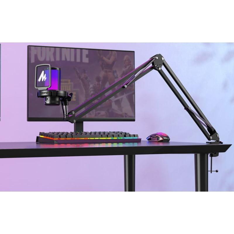 Micrófono Maono DGM20 S instalado sobre un escritorio