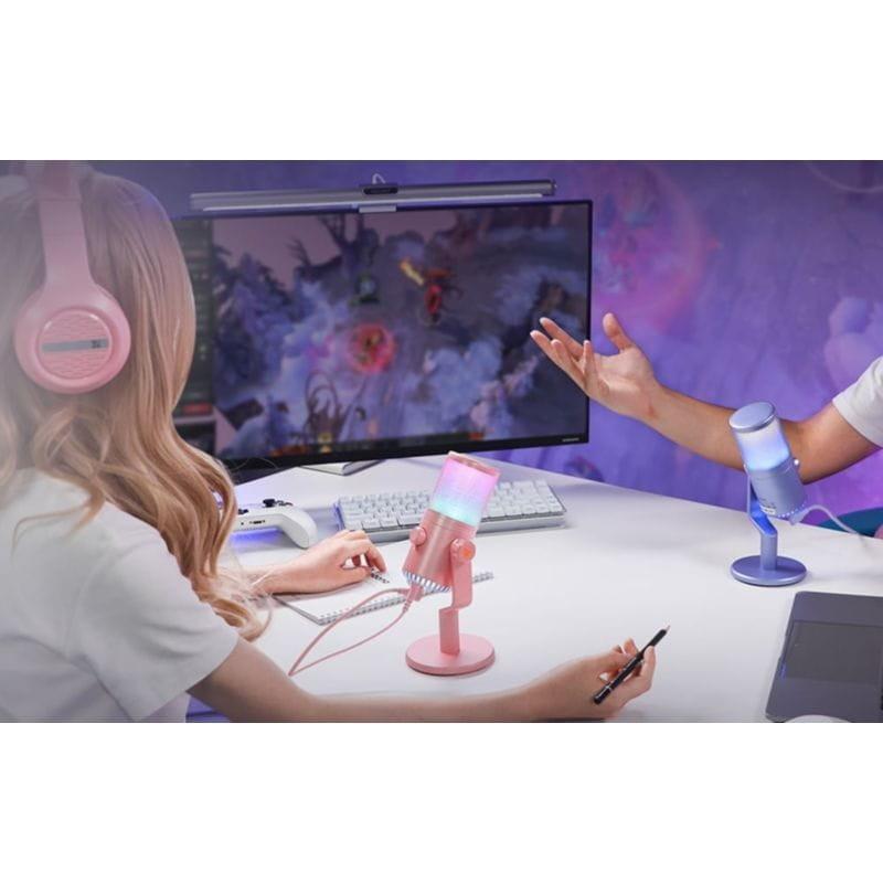 Microfone Maono DM30RGB Rosa Plug & Play