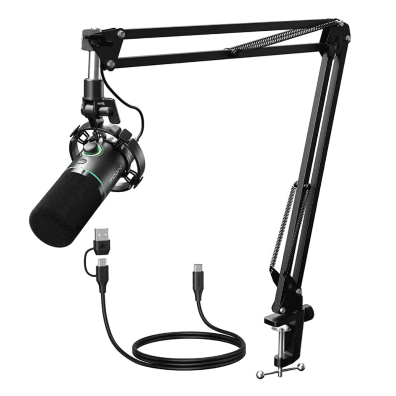 Profil du Microphone Maono PD200XS Noir
