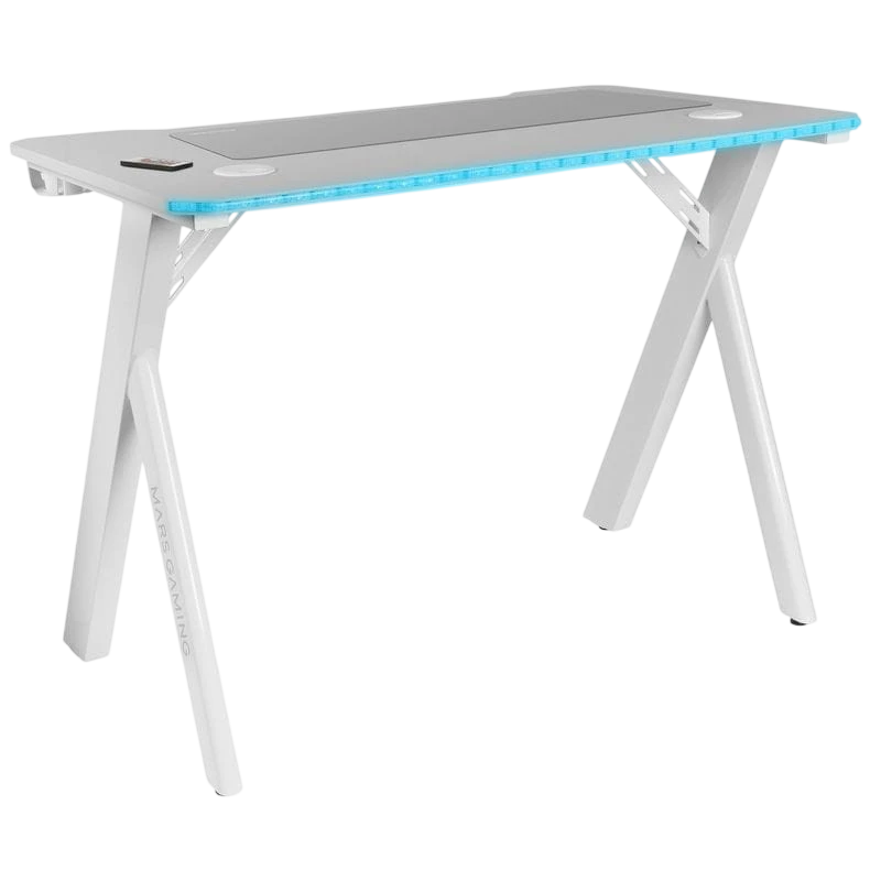 Mesa Gaming Mars Gaming MGD 100 RGB - Blanco