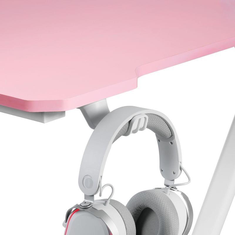 Mesa Gaming Mars Gaming MGD 100 RGB - Rosa Soporte cascos