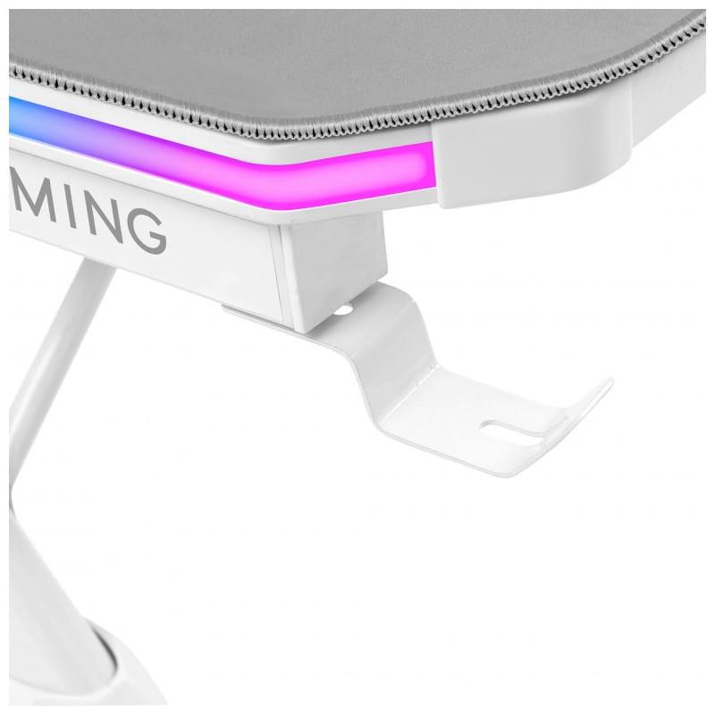 Mesa de jogo Mars Gaming MGDXLRGBW Iluminação digital ARGB 3D, vista do suporte dos auriculares