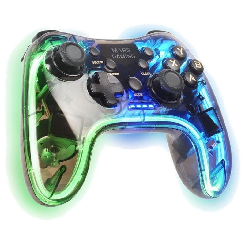Mars Gaming MGP-24 2.4G RGB - Manette de jeu sans fil - Transparent