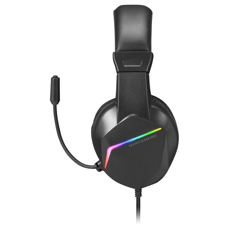 Lateral de Mars Gaming MH122 FRGB Negro - Auriculares Gaming