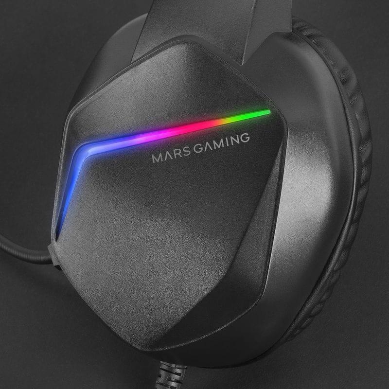Luces LED de Mars Gaming MH122 FRGB Negro - Auriculares Gaming