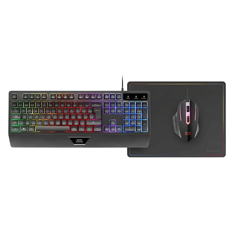 Mars Gaming MCP124 Negro - Kit de teclado y ratón