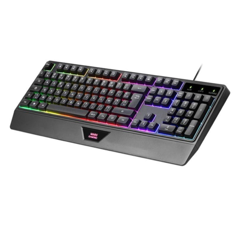 Détail du clavier Mars Gaming MCP124 Noir