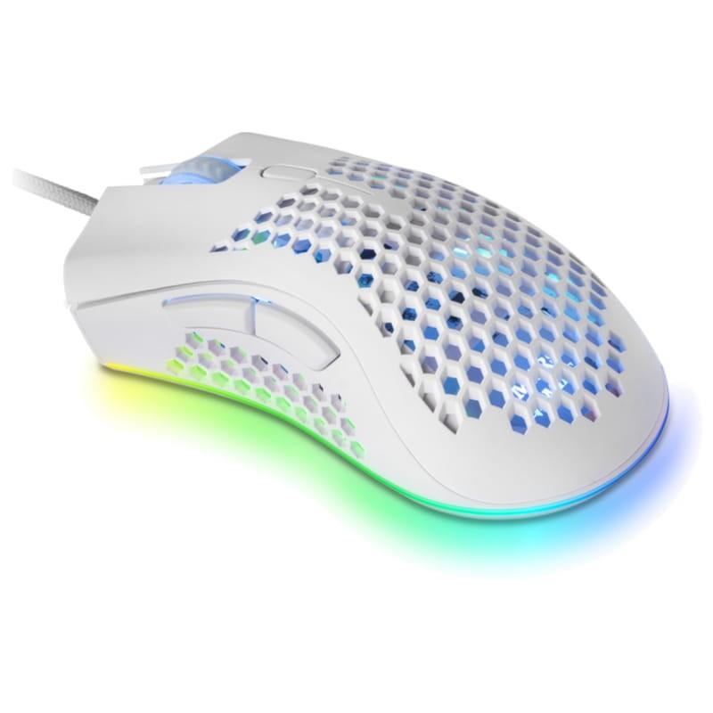 Mars Gaming MMEXW USB RGB Branco - Mouse para jogos - 32000 DPI Vista traseira
