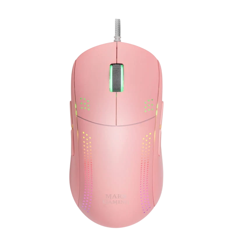 Mars Gaming MMPRO USB RGB Rosa - Ratón Gaming - 32000 DPI