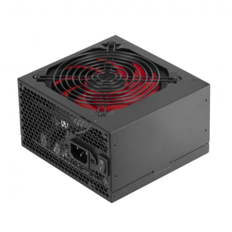 Perspectiva derecha de la Mars Gaming MPIII750 750W Negro/Rojo