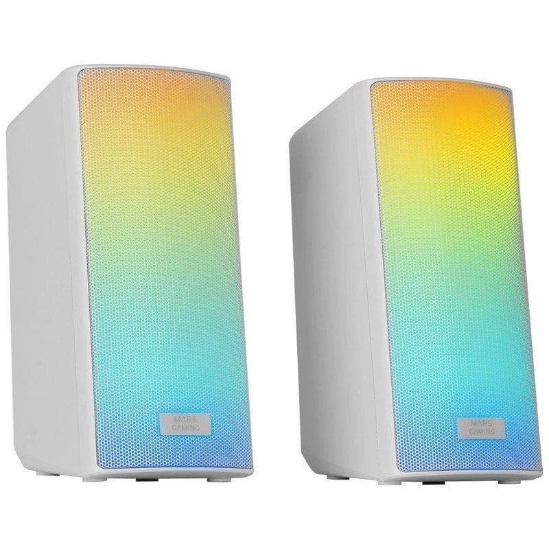 Mars Gaming MSRGB2 Blanco - Altavoces PC