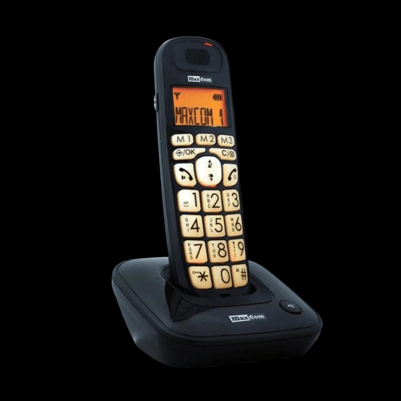 MaxCom MC6800 DECT Negro - Teléfono inalámbrico