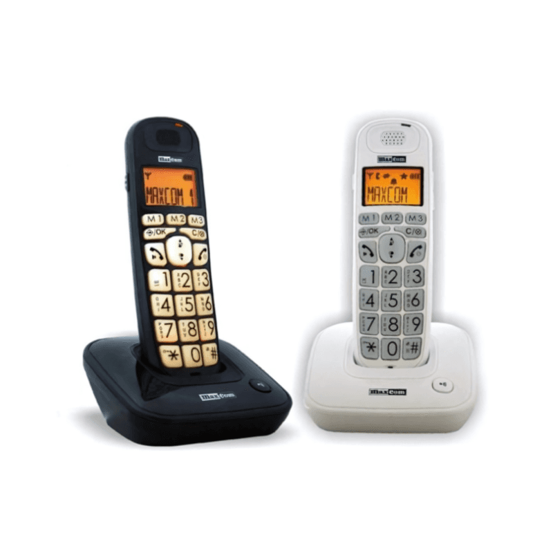 Colores disponibles del Teléfono inalámbrico MaxCom MC6800 DECT Negro